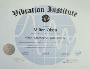 CAT IV Vibration Analyst Certificate